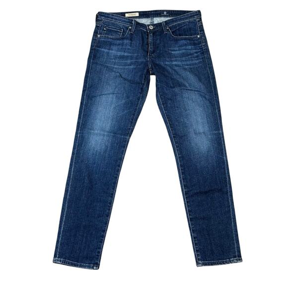 AG Adriano Goldschmied The Stevie Slim Straight Ankle Dark Wash Jeans Size 29 - Picture 1 of 5